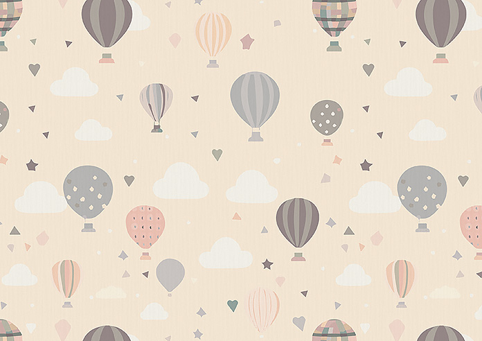 Balloon Festival, Soft Cream - Roman Blind - Image 7